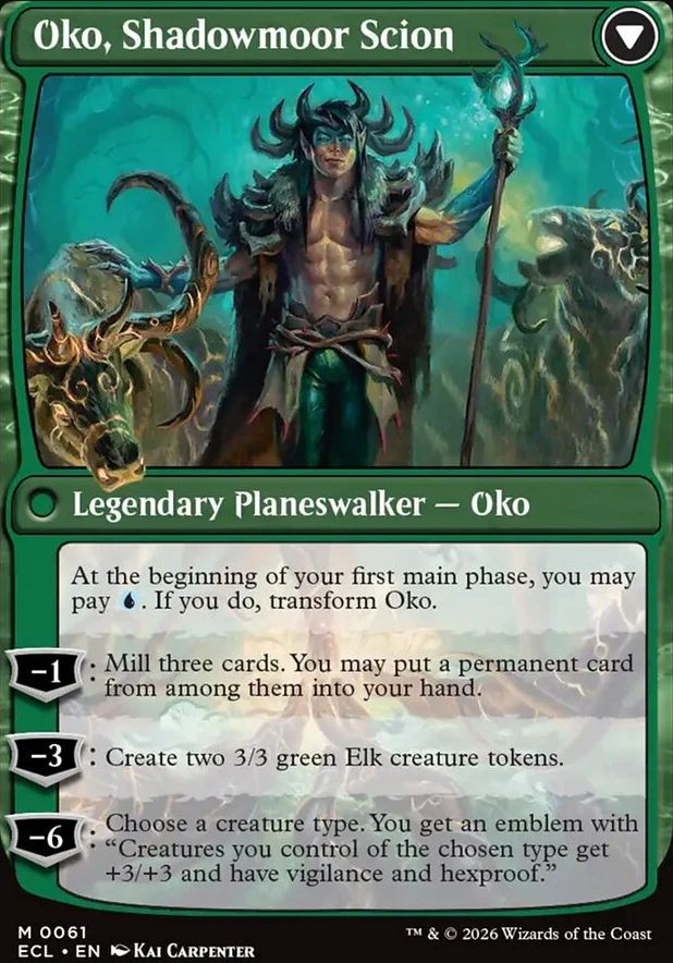 Oko, Lorwyn Liege // Oko, Shadowmoor Scion [ #0061 ] (ECL-M) - Image 2