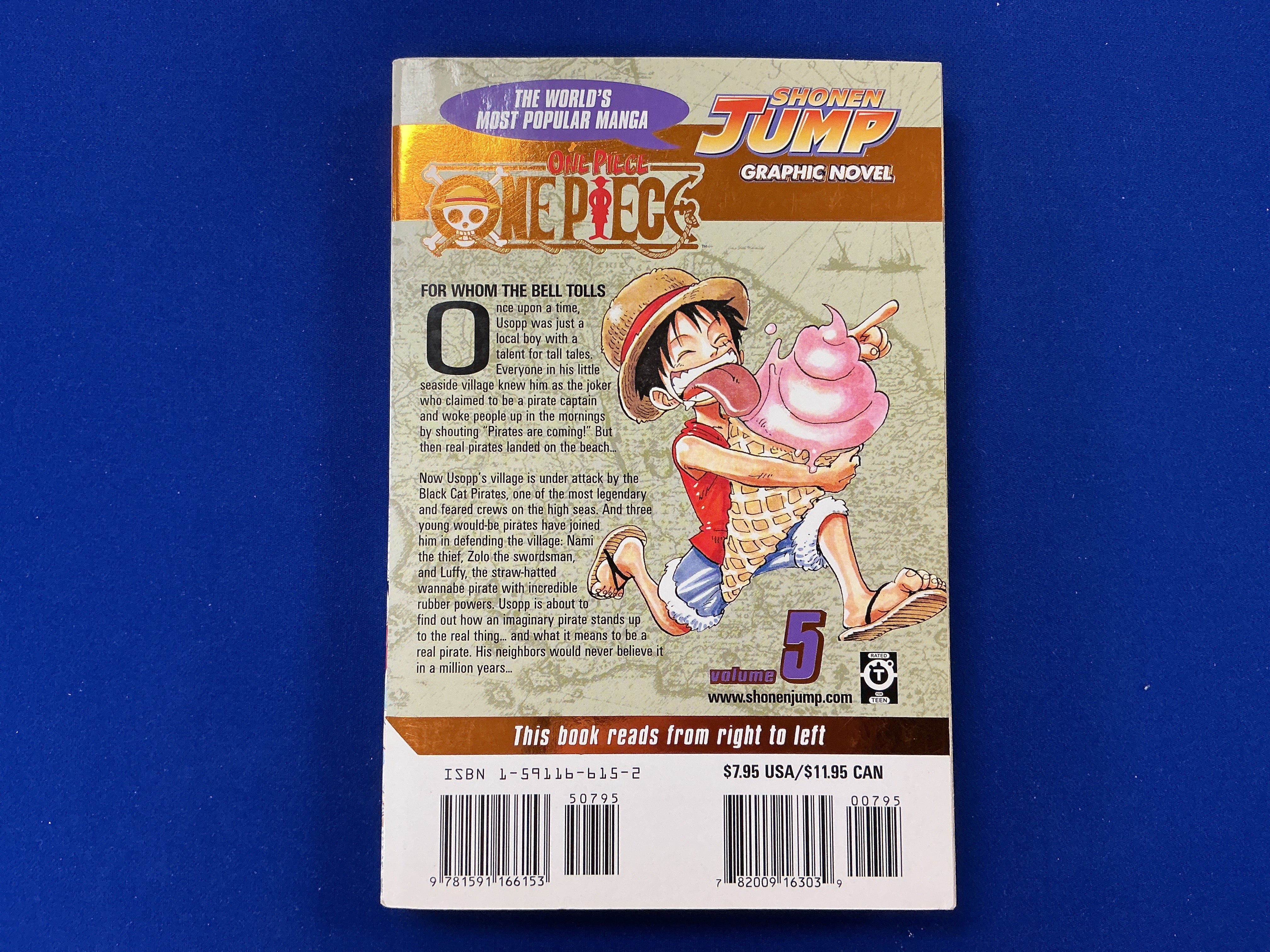 One Piece Gold Foil Cover Volume 5 (First Printing)(USED) - Image 2
