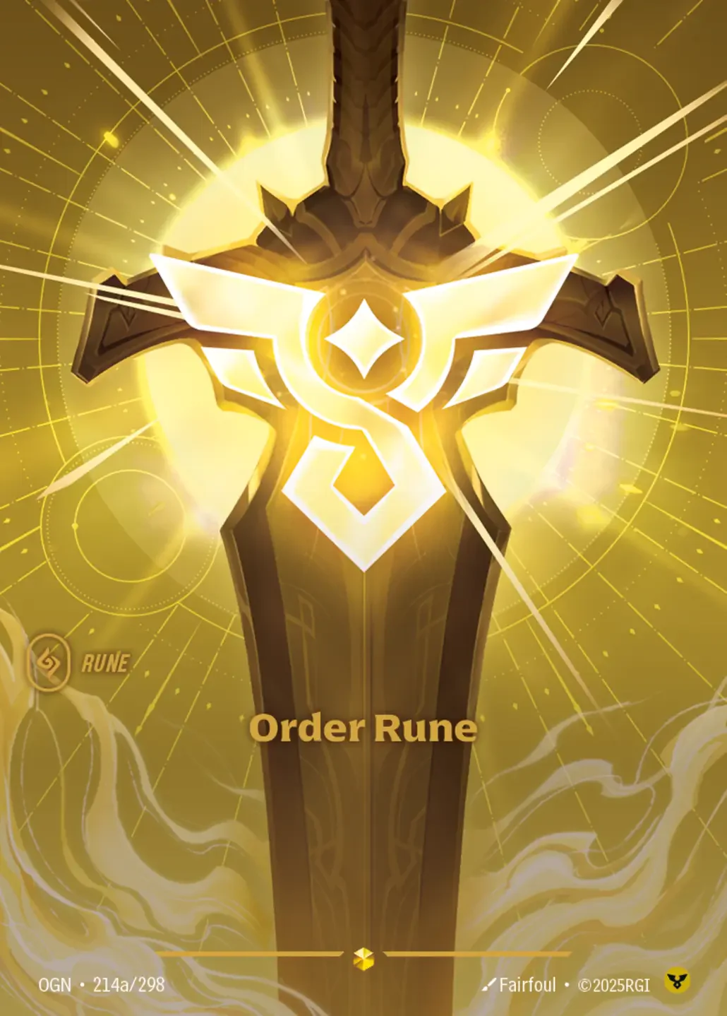 Order Rune (Alternate Art) - 214a/298 (OGN) Showcase