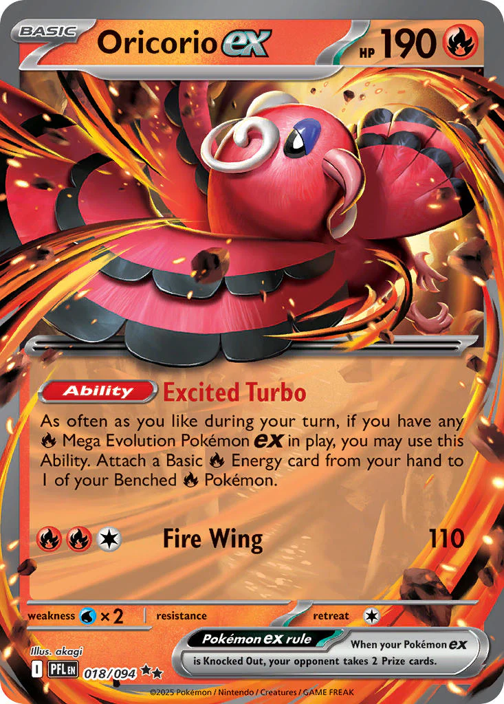Oricorio ex - 018/094 (PFL) Double Rare