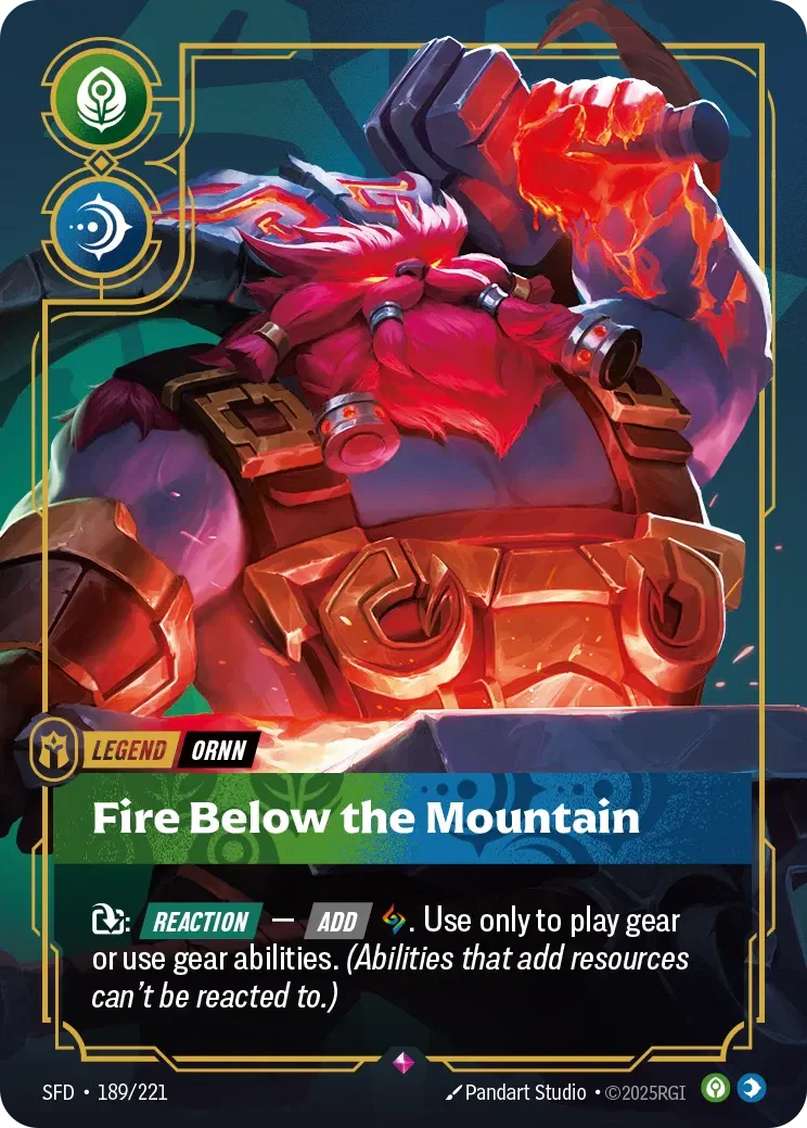 Ornn - Fire Below the Mountain - 189/221 (SFD) Rare