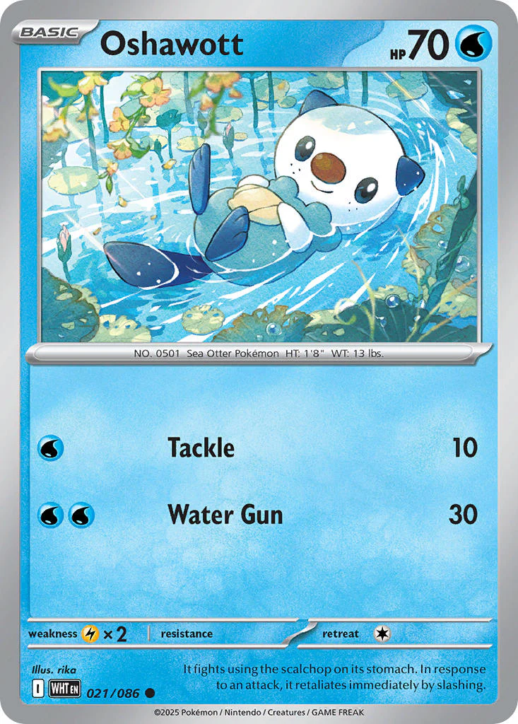 Oshawott (Master Ball Pattern) - 021/086 (WHT) Common