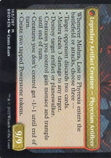 Phyrexian Dragon Engine // Mishra, Lost to Phyrexia (BRO-R-FOIL)[Artist Signature] - Image 2