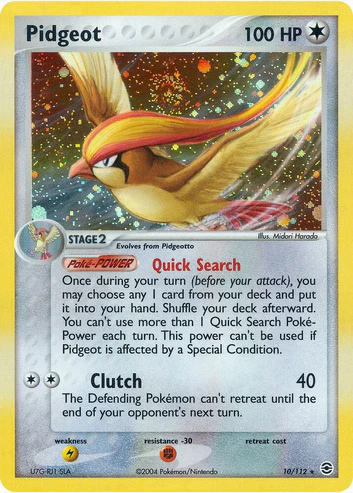 Pidgeot (10/112) Damaged