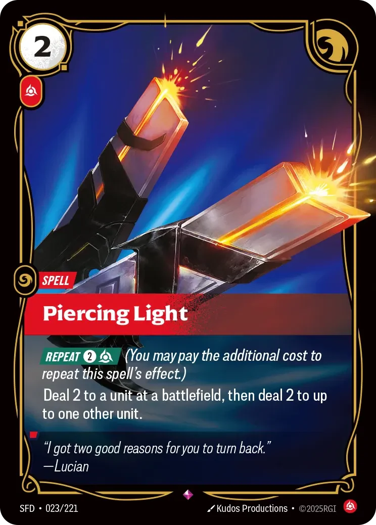 Piercing Light - 023/221 (SFD) Rare