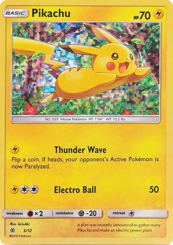 Pikachu 5/12(MCD17) Promo - Near Mint Holofoil