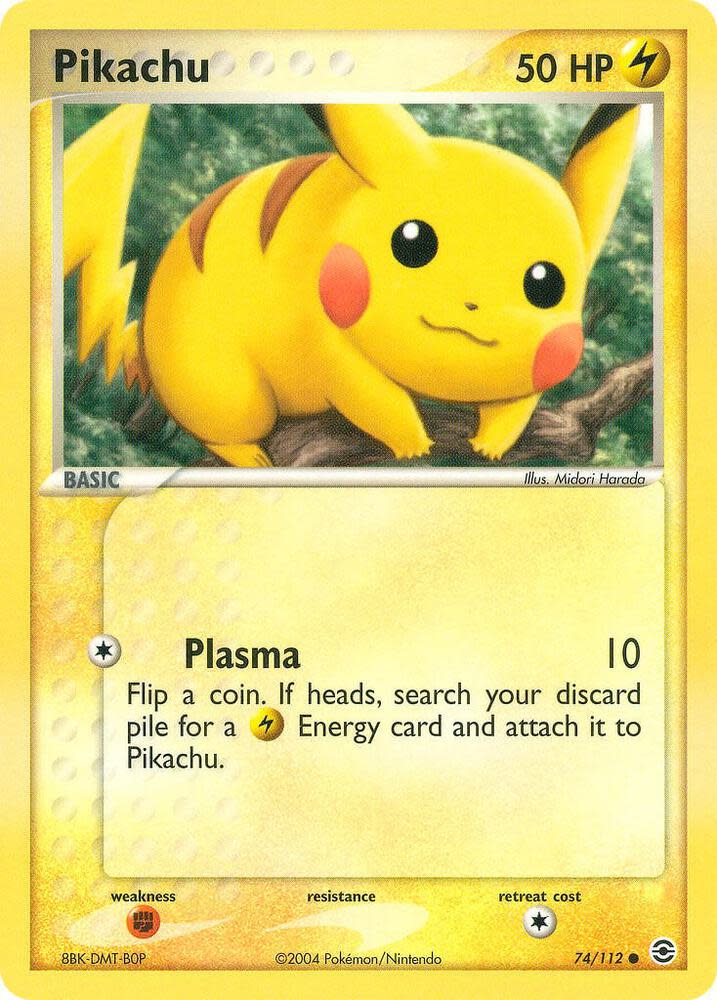Pikachu - 74/112 (RG) Common - Moderate Play