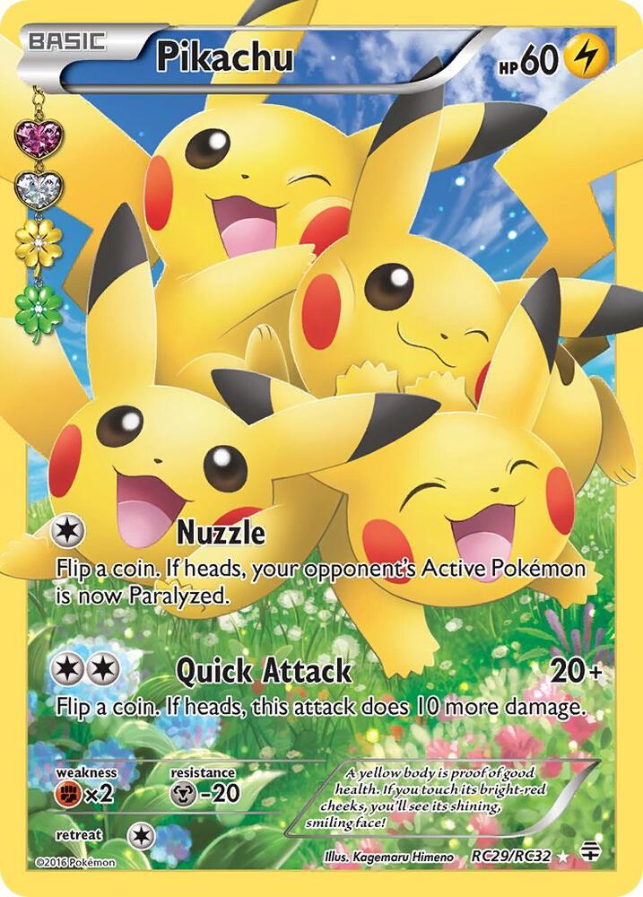 Pikachu (Full Art) - RC29/RC32 (GEN:RC) Ultra Rare - Heavy Play Holofoil