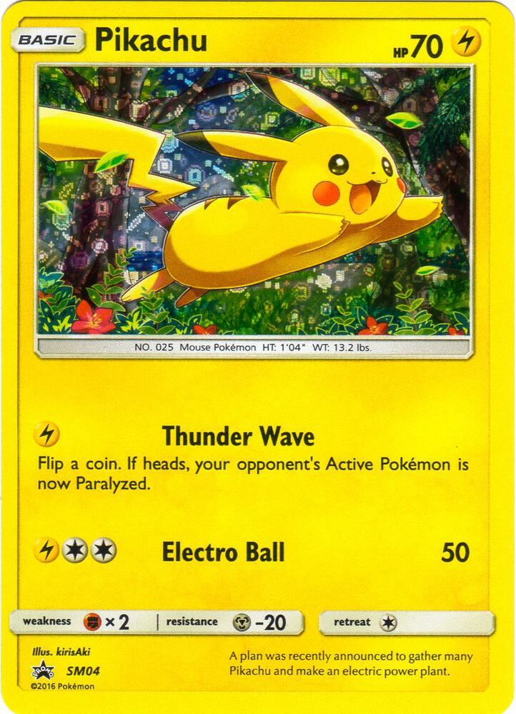 Pikachu (General Mills) - SM04 (MCAP) Promo - Light Play
