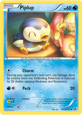 Piplup- RC6/RC25 (LTR) Uncommon - Near Mint Holofoil