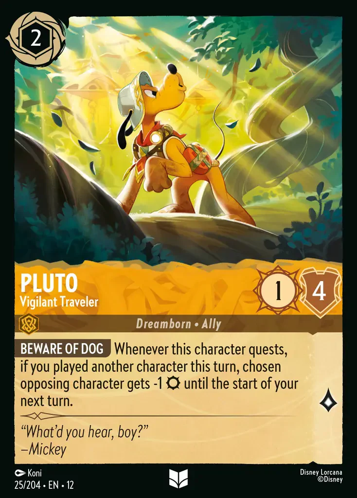 Pluto - Vigilant Traveler (Wilds Unknown - 025/204) Uncommon
