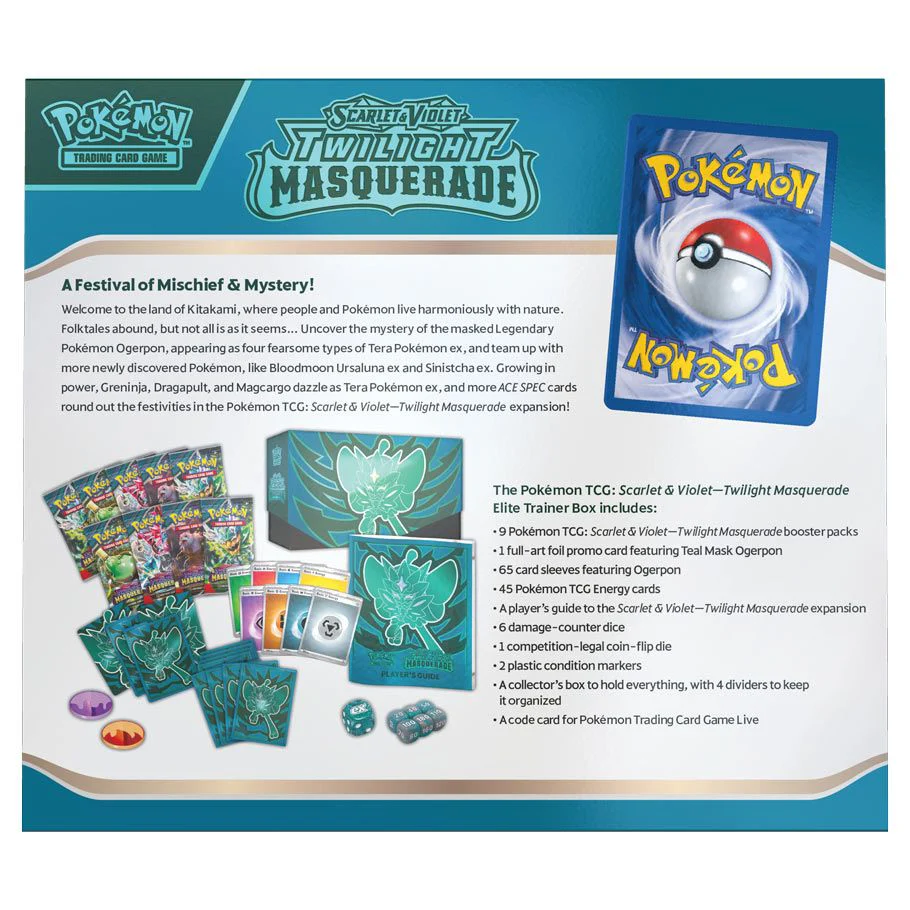 Pokemon TCG: S&V06 Twilight Masquerade - Elite Trainer Box - Image 3