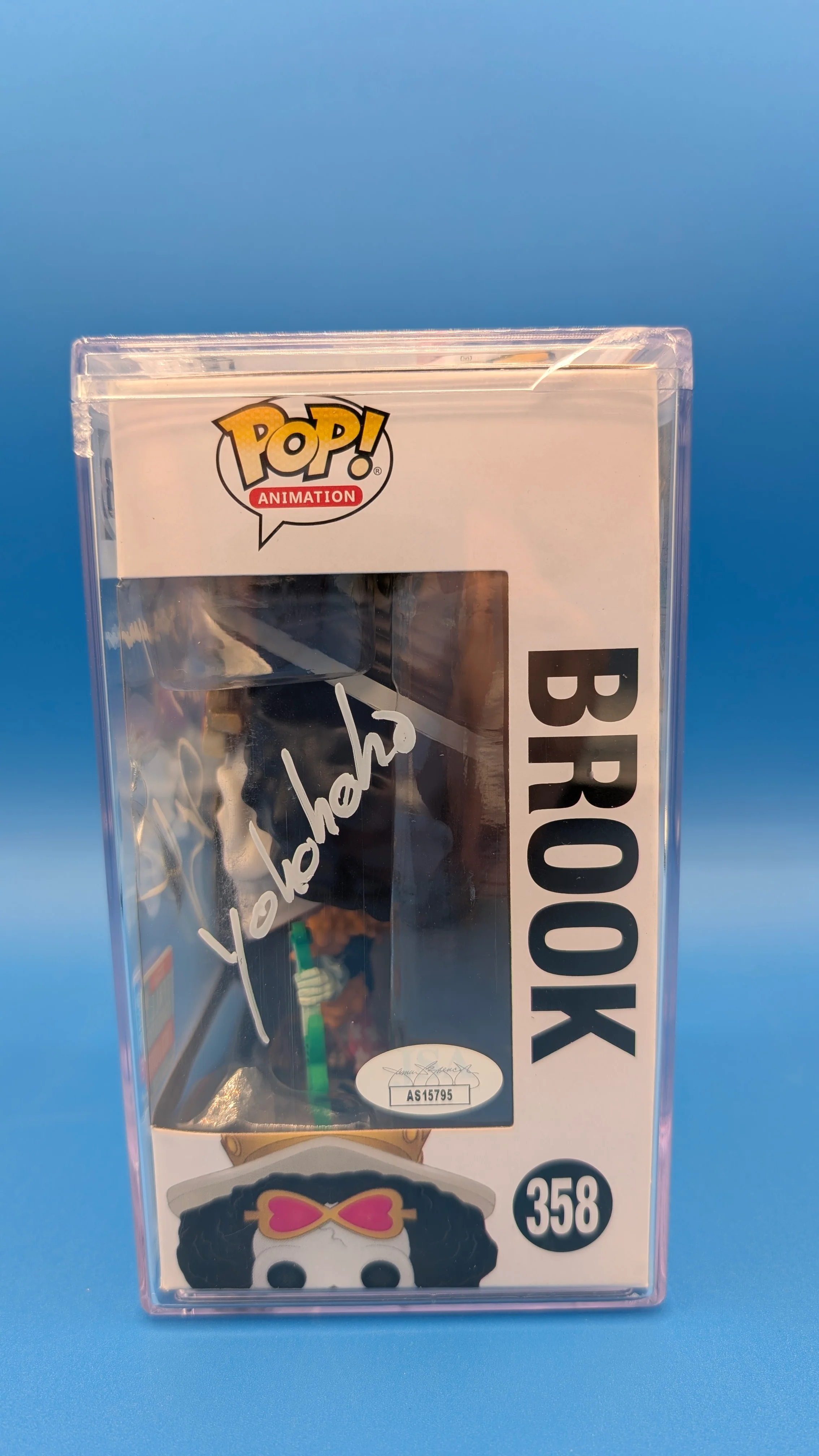 POP Figure: One Piece #0358 - Brook (2018 Fall Convention Exclusive) (Signed by Ian Sinclair) (JSA Certified AS15795) - Image 3