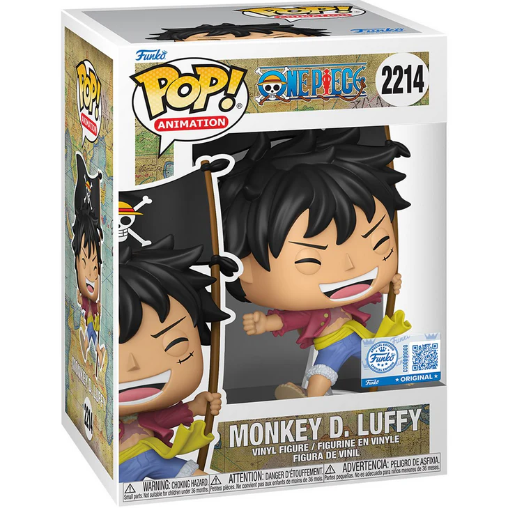POP Figure: One Piece #2214 - Luffy with Flag (EE)