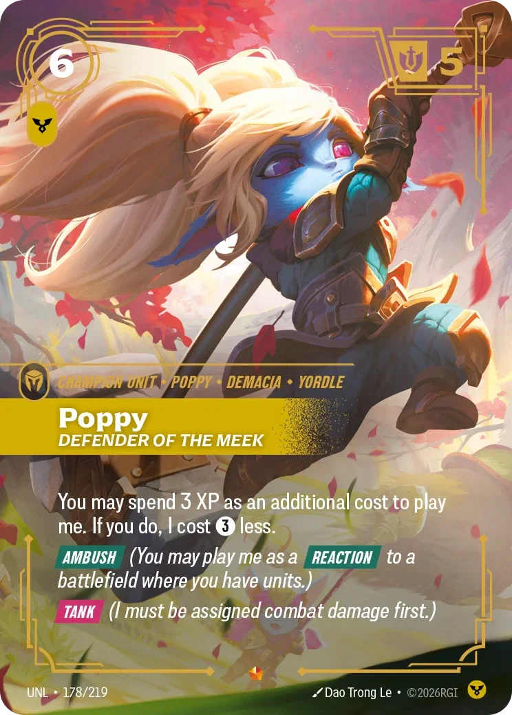 Poppy - Defender of the Meek - 178/219 (UNL)  Epic