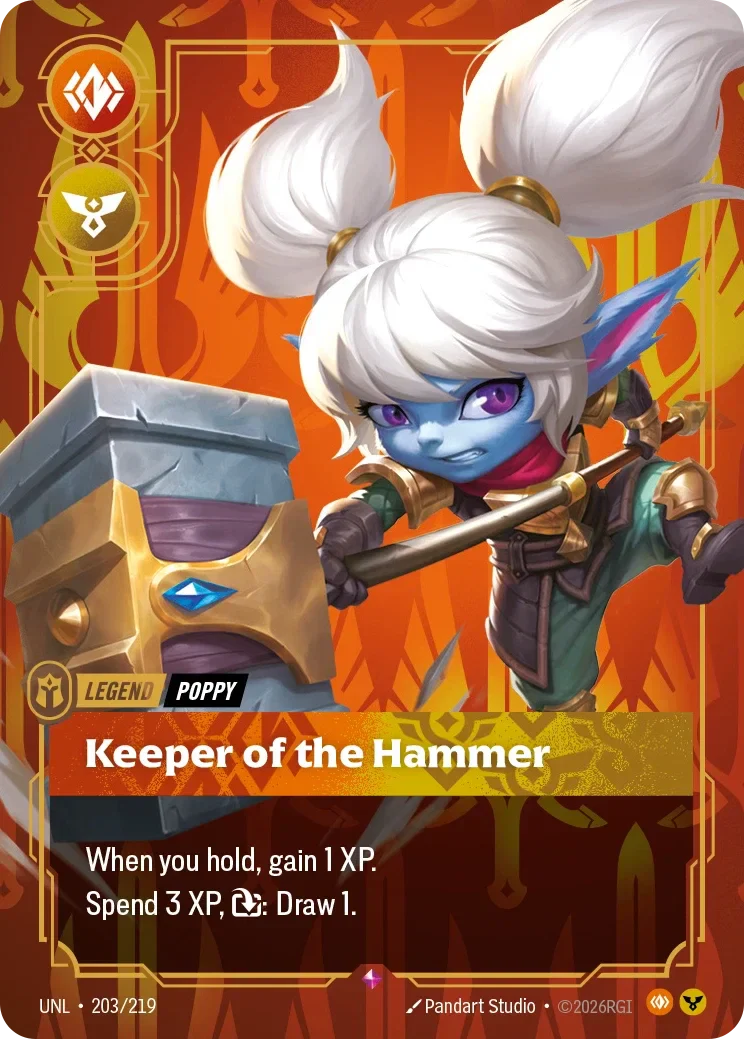Poppy - Keeper of the Hammer - 203/219 (UNL)  Rare