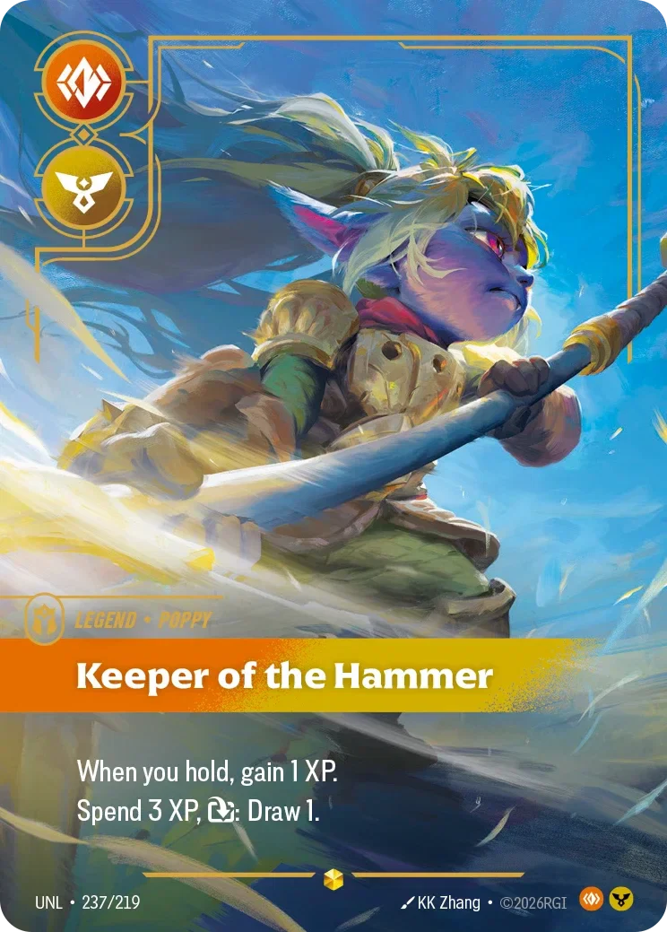 Poppy - Keeper of the Hammer (Overnumbered) - 237/219 (UNL)  Showcase