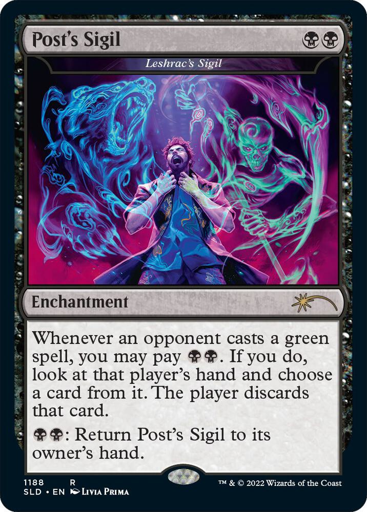 Post's Sigil - Leshrac's Sigil (Post Malone)[ #1188 ] (SLD-R-FOIL)