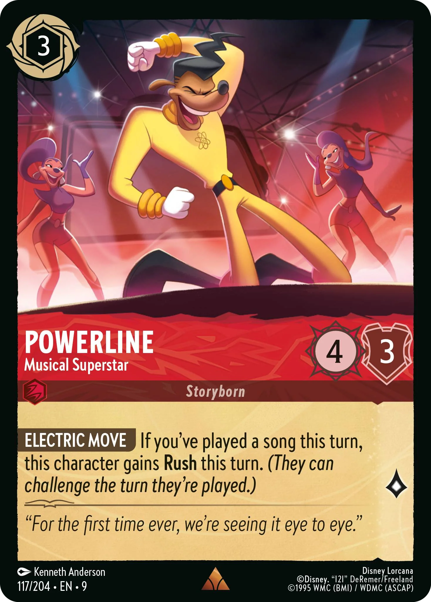 Powerline - Musical Superstar (Fabled - 117/204)  Rare