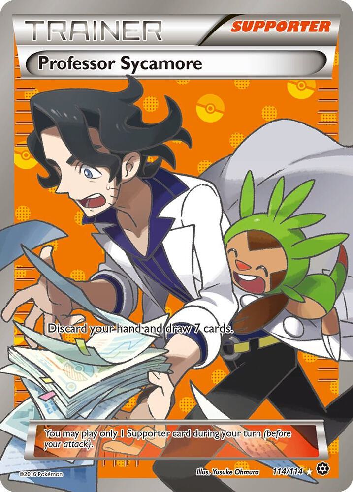 Professor Sycamore (114/114) Full Art - Moderate Play