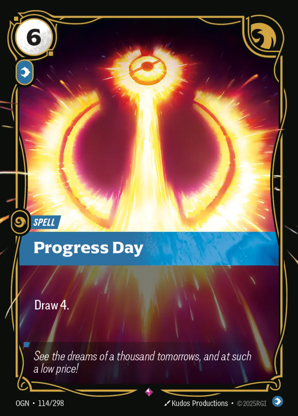 Progress Day - 114/298 (OGN) Rare