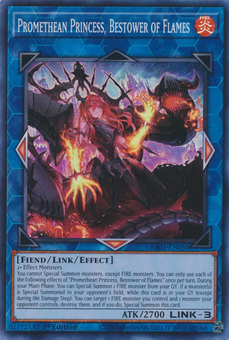 Promethean Princess, Bestower of Flames (RA03-EN050) Secret Rare - Near Mint 1st Edition