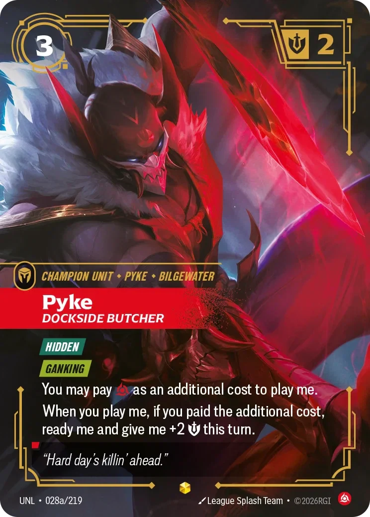 Pyke - Dockside Butcher (Alternate Art) - 028a/219 (UNL) Showcase