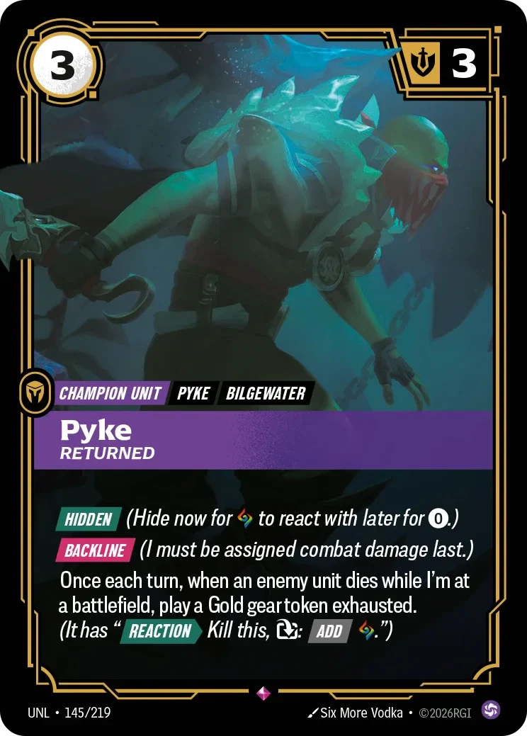 Pyke - Returned - 145/219 (UNL)  Rare