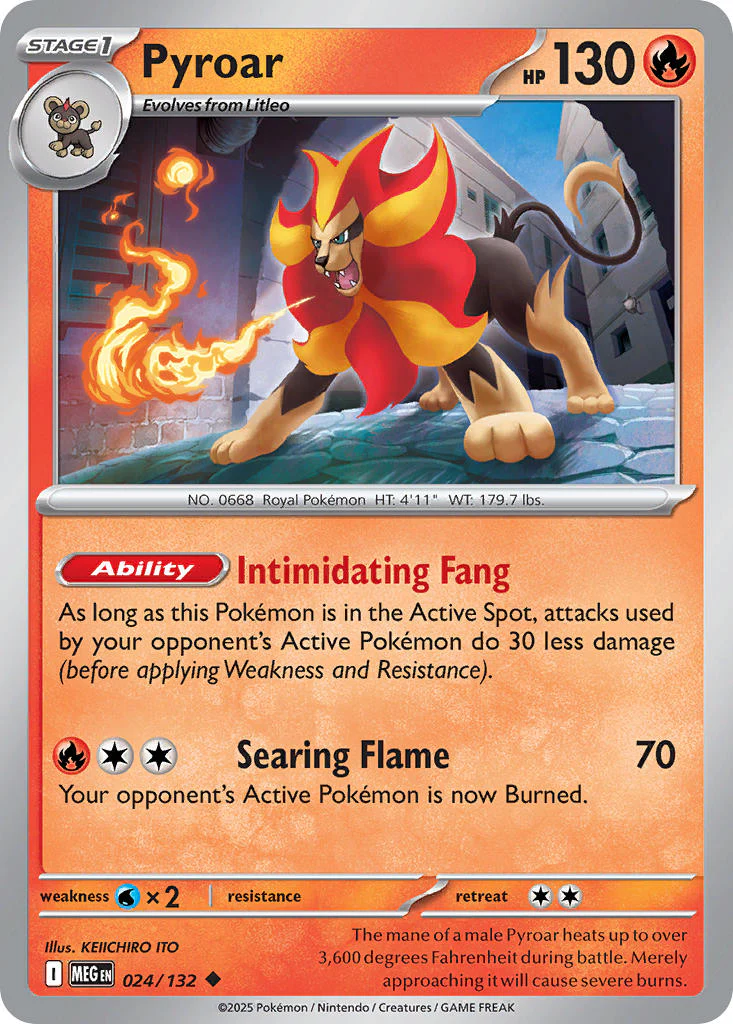 Pyroar - 024/132 (MEG) Uncommon