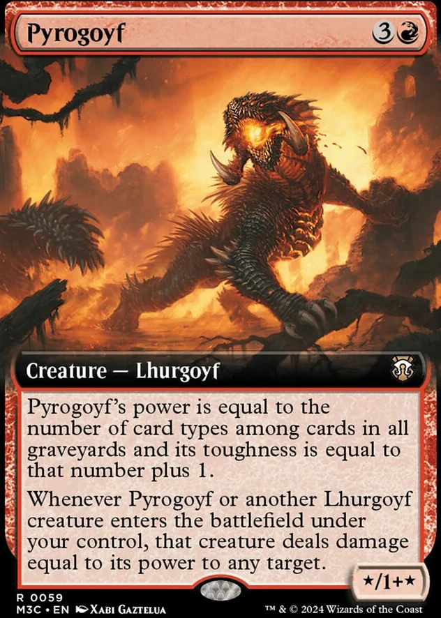 Pyrogoyf [#0059 Extended Art Ripple Foil] (M3C-R)