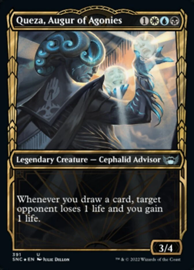 Queza, Augur of Agonies [ #391 Gilded Foil ] (SNC-U)