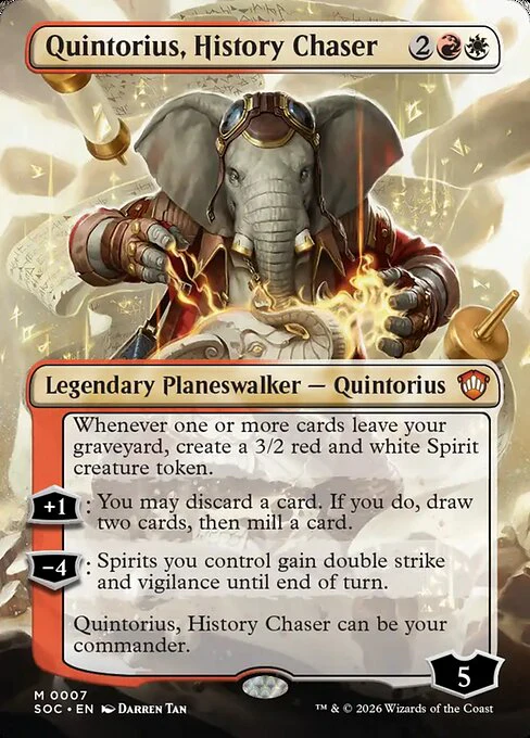 Quintorius, History Chaser [ #0007 Borderless ] (SOC-M) - Image 2