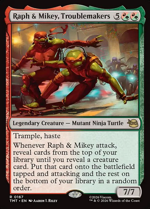 Raph & Mikey, Troublemakers [ #0167 ] (TMT-R) - Image 2