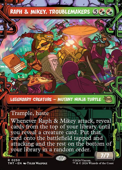 Raph & Mikey, Troublemakers [ #0250 Sewer Frame Showcase ] (TMT-R) - Image 2