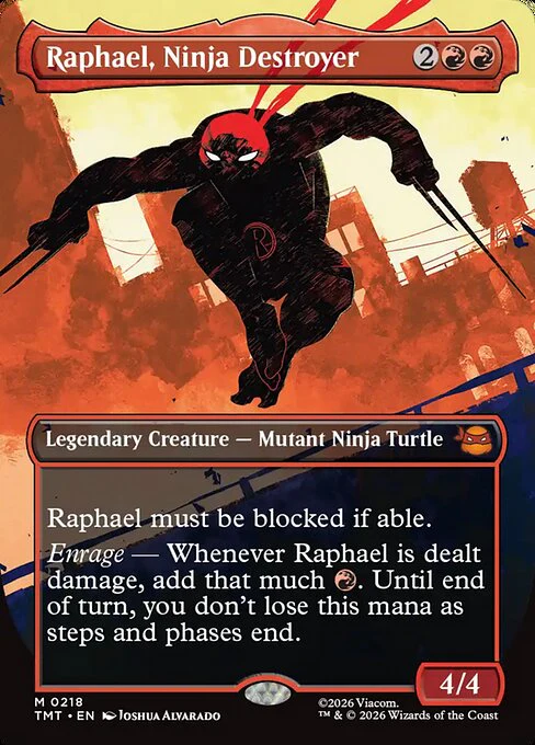 Raphael, Ninja Destroyer [ #0218 Silhouette Borderless ] (TMT-M) - Image 2