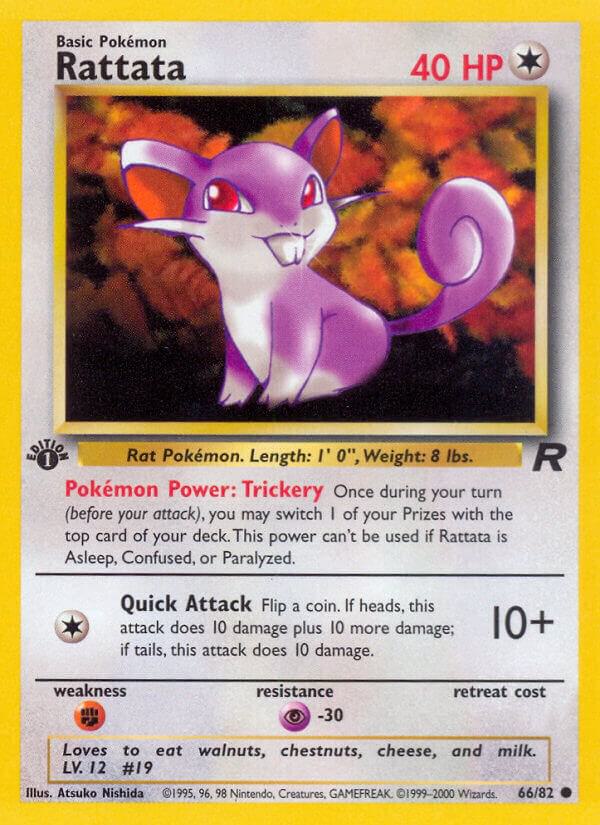 Rattata 66/82 (TR) Common - Near Mint 1st Edition