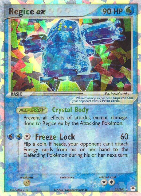 Regice - 97/101 (HL) Rare - Moderate Play Holofoil