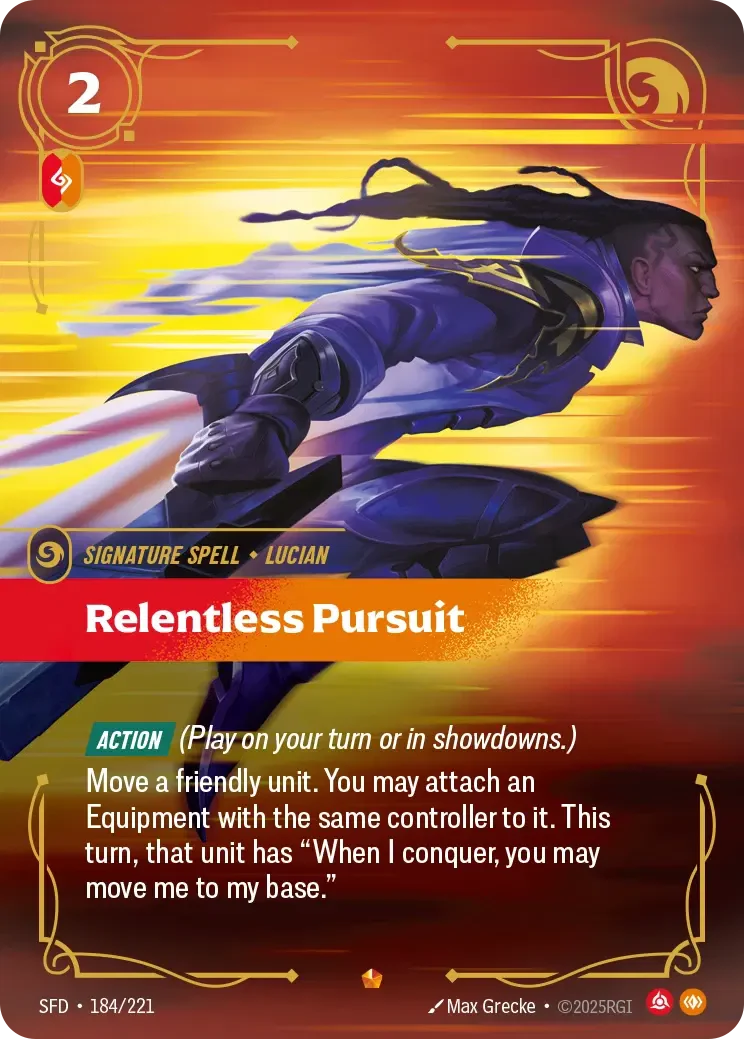 Relentless Pursuit - 184/221 (SFD) Epic