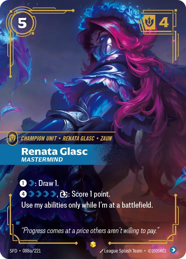 Renata Glasc - Mastermind (Alternate Art) - 088a/221 (SFD) Showcase