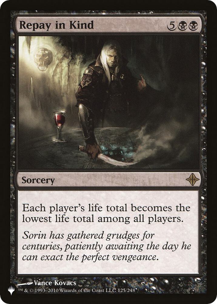 Repay in Kind (ROE-R-LIST) Light Play