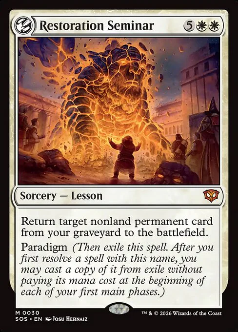 Restoration Seminar [ #0030 ] (SOS-M)