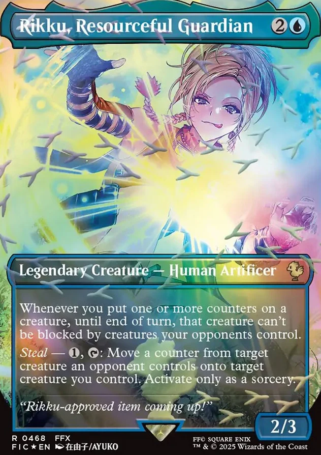 Rikku, Resourceful Guardian [ #0468 Borderless Chocobo Track Foil ] (FIC-R)