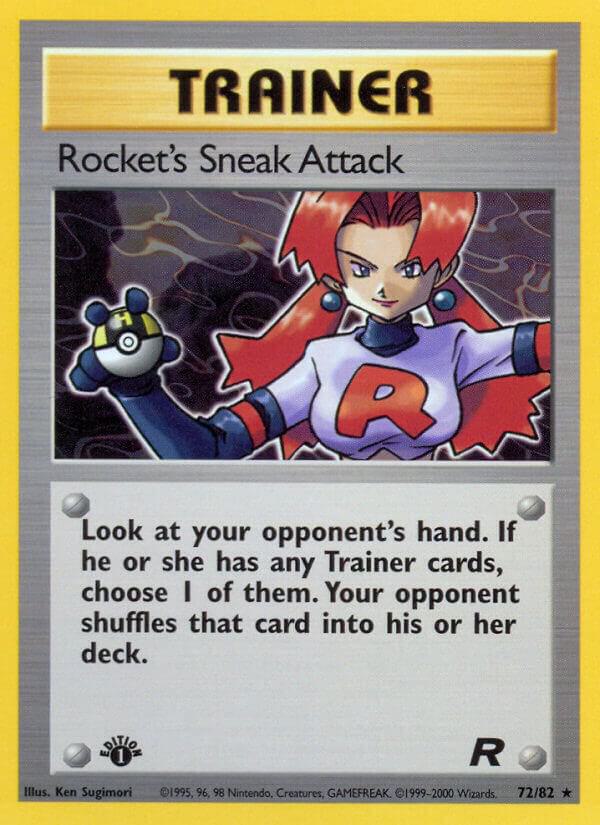 Rocket's Sneak Attack (72/82) 1st Edition - Damaged