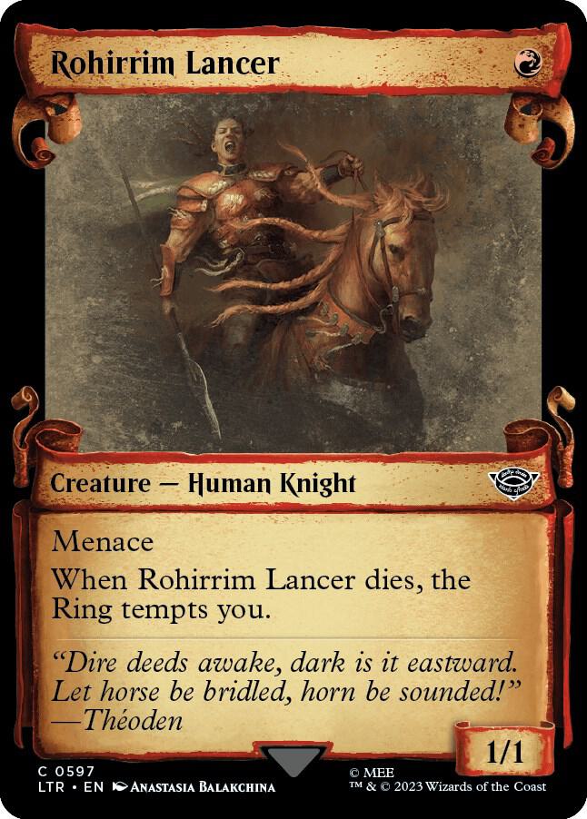 Rohirrim Lancer [#0597 Showcase Scrolls] (LTR-C)