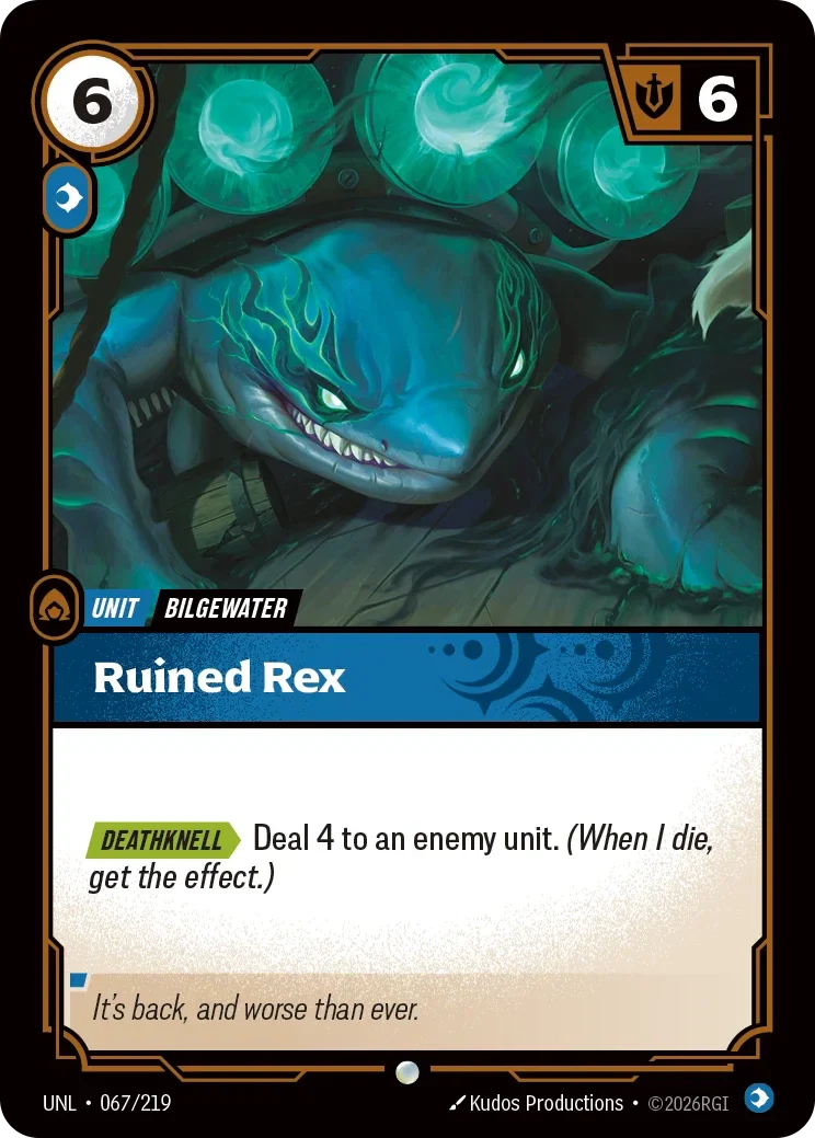 Ruined Rex - 067/219 (UNL)  Common