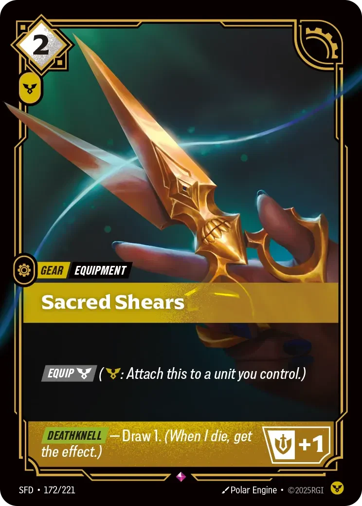 Sacred Shears - 172/221 (SFD) Rare