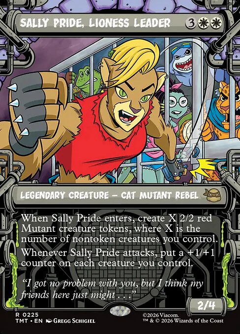 Sally Pride, Lioness Leader [ #0225 Sewer Frame Showcase ] (TMT-R)
