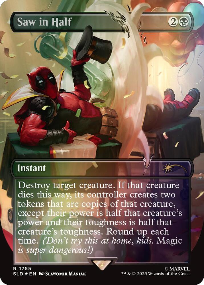 Saw in Half  [#1755 Borderless] (SLD-R-FOIL)