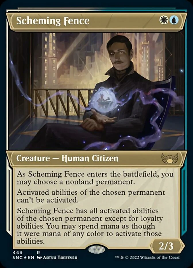 Scheming Fence [ #449 Etched Foil ] (SNC-R)