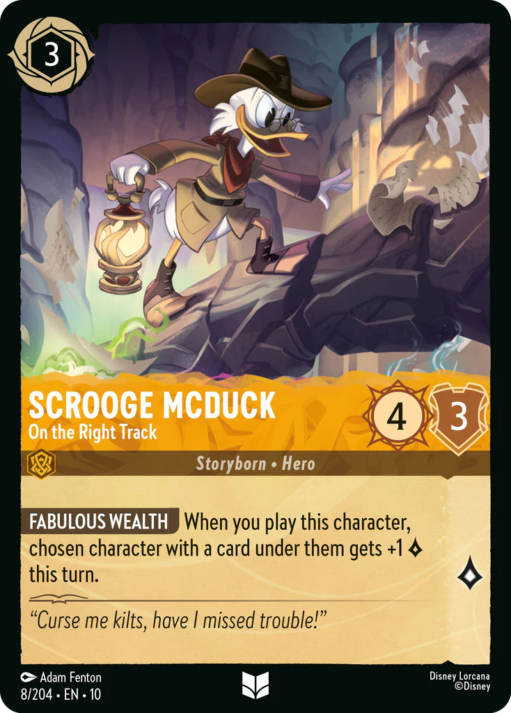 Scrooge McDuck - On the Right Track (008/204 - Whispers in the Well) Uncommon
